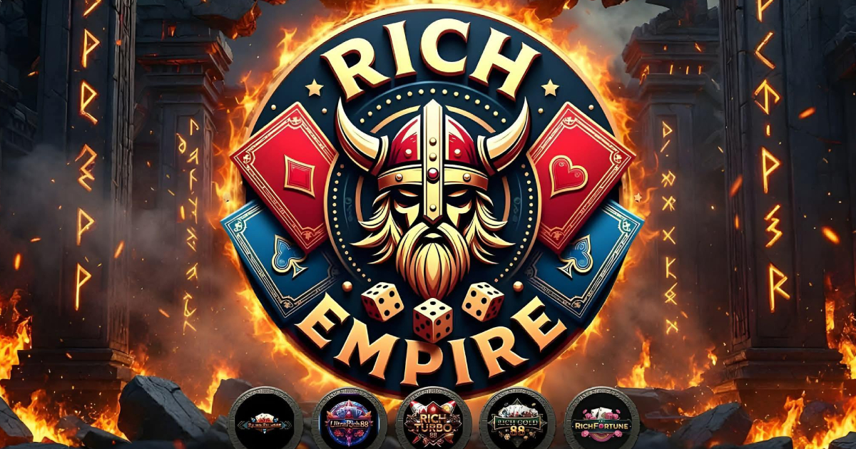 Main promotional banner for Rich Empire Casino highlighting VIP online casino for Philippine players